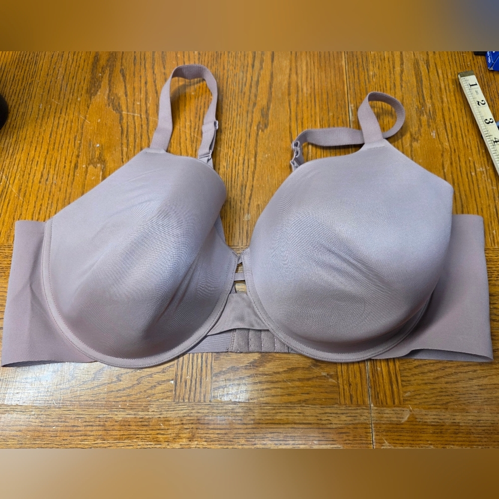 Auden 46D Lightly Lined Full Coverage Underwire Bra Beige Tan
